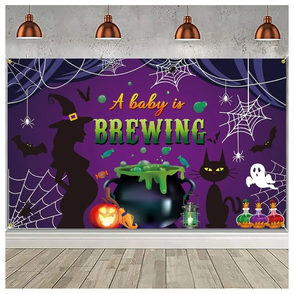 A Baby is Brewing/Baby Shower backdrop, 4 x 6, Decorations